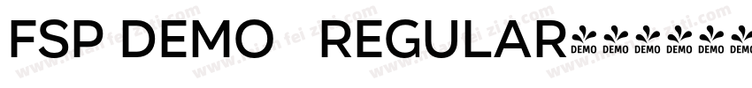 FSP DEMO   Regular字体转换